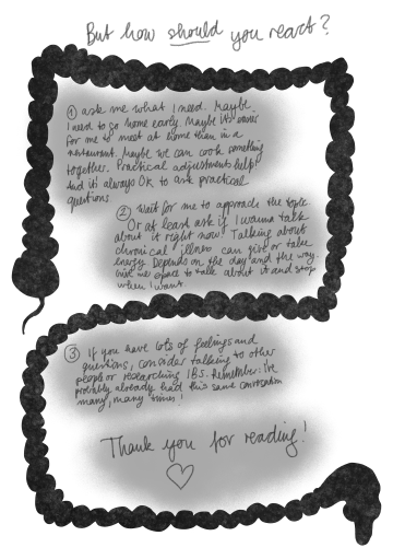 Karte mit der Frage "Wird das museum oder-spree diese Gegenstände *zurückgeben?*" Das Design ist weiße Schrift auf Lila Hintergrund, eine gezeichnete Hand unten rechts verweist auf die Rückseite der Karte